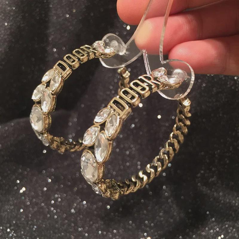 S925 Silber Retro Weizenähren Kreis & Stern Buchstaben Ohrringe – Übertrieben, Trendiger Stil