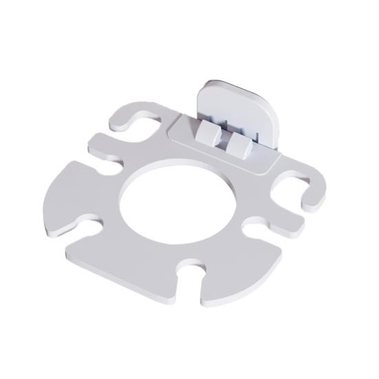 Toothbrush Holder Wall Mounted Self Adhesive Toothbrush Organizer with Toothpaste Slot Quick Drain Design