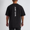 Muscleguys Summer Casual Trendy Oversized T Shirt Letter Printing Simple Comfortable Korean Short Sleeve… More