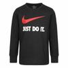 Childrens/Kids Just Do It Swoosh Long-Sleeved T-Shirt