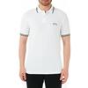HUGO BOSS Polo Shirts Men's White Polo Collar Moderate Straight Fit 50412675-115