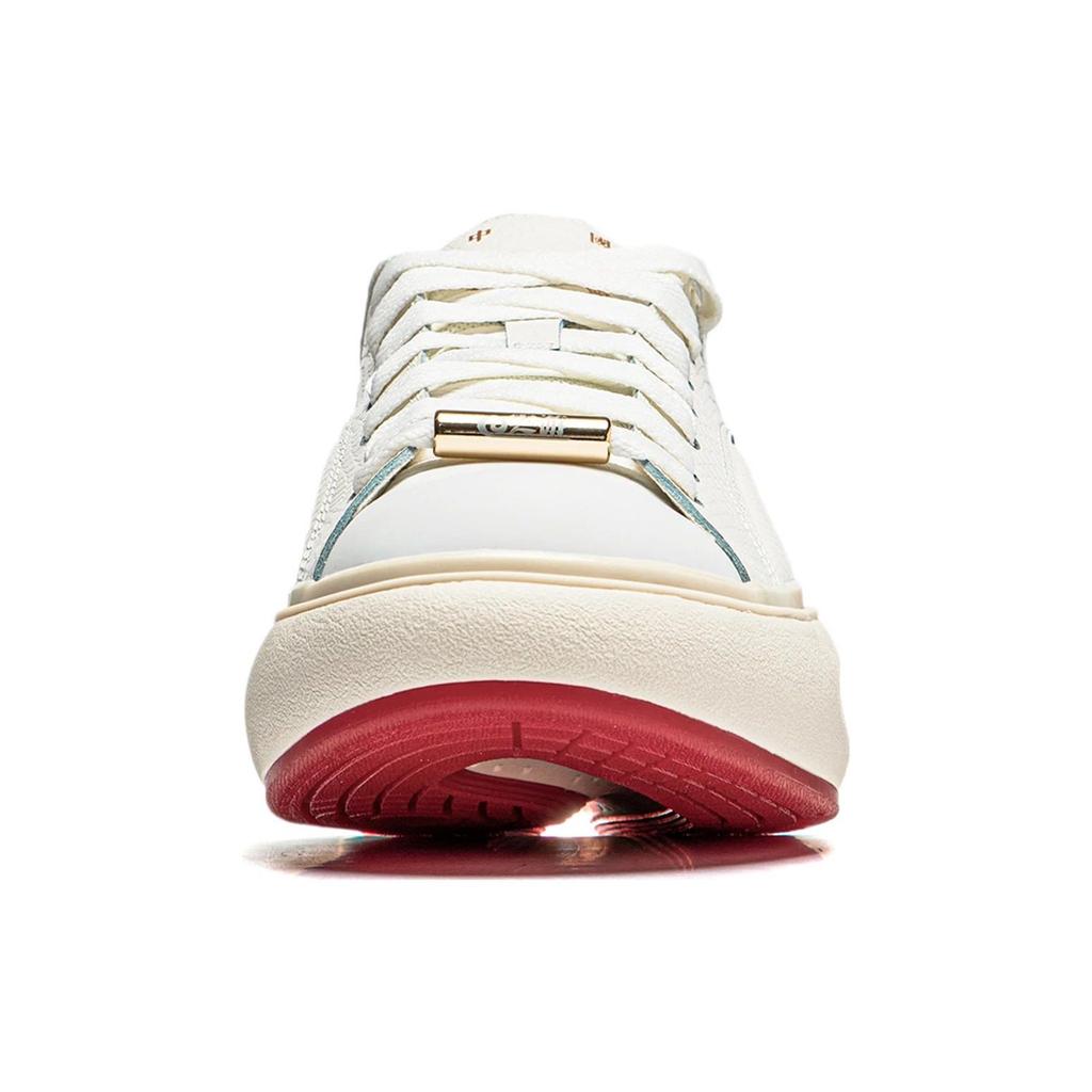 Li Ning Cloud Travel C4D Versatile Comfortable Non-Slip Low-Top Casual Shoes Men Sneakers White Red AZGU037-3