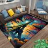 Area Rug Eiffel Tower Van Gogh Starry Night Swirl Paris Colorful Art Decor for Living Room Bedroom Office Gift for Women