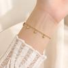 Non Tarnish Love Pendant Bracelets Adjustable Foot Chain Fashion Women's Bracelet  Birthday Gifts