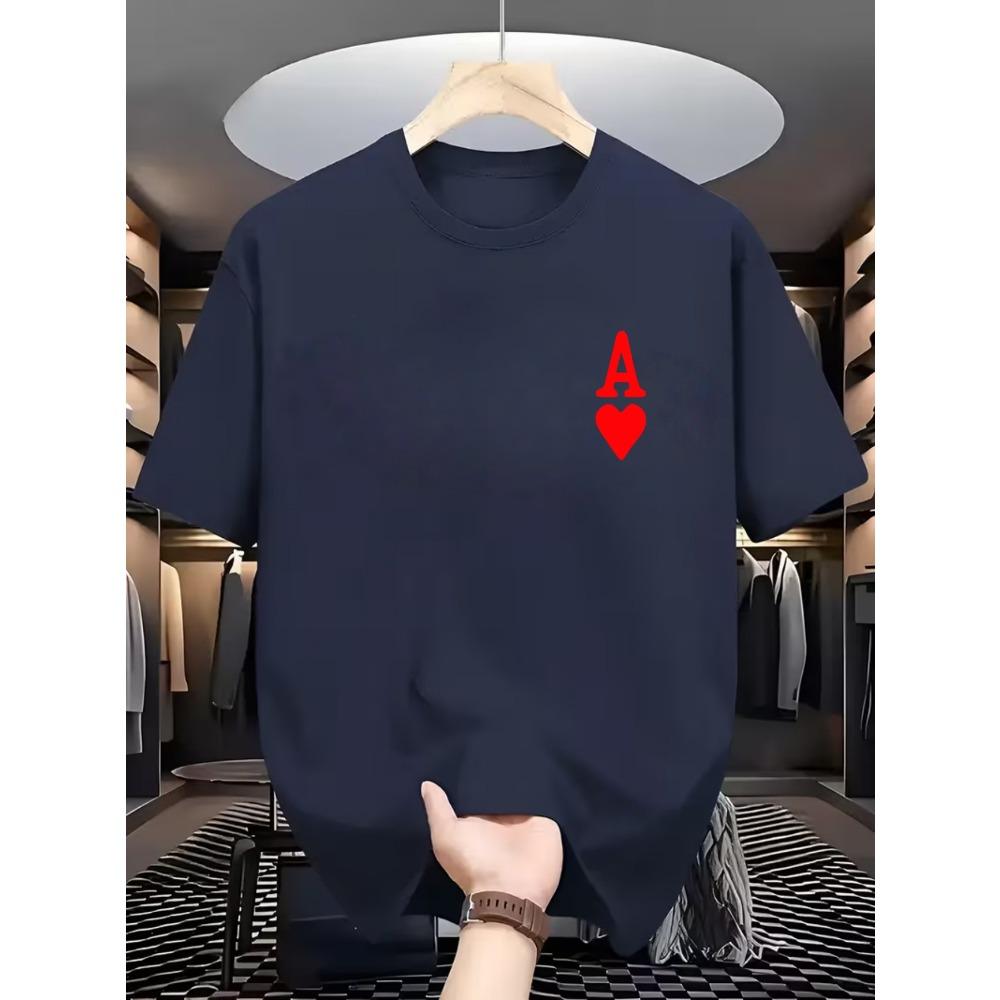 Herren Casual Sporty Fashion Trend Fitness Outdoor Home Kurzarm T-Shirt mit 2D-Druck, Elastisch  Bequem, Ideal für Sport, Reisen S