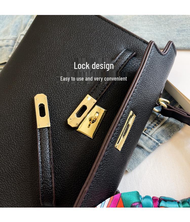 Kelly Light Luxury Handbag: Trendy, Versatile, Simple Texture Women's Shoulder & Crossbody Bag.