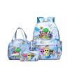 Rhythm zygote student schoolbag children's backpack backpack three-piece set