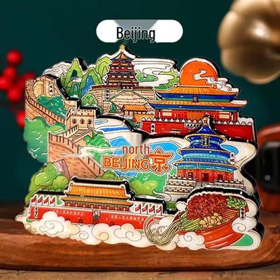 2025 Beijing Wooden Souvenir Refrigerator Magnet