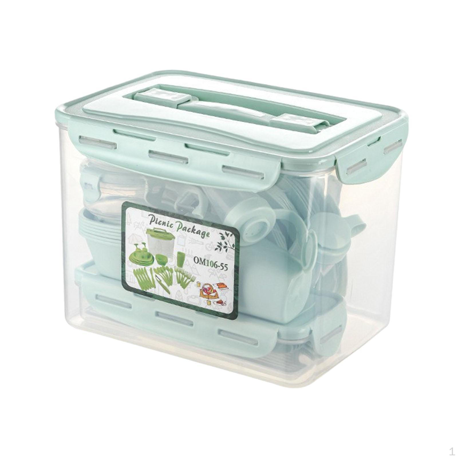 

Набор посуды на 6 персон Набор столовых приборов Дом Школа Пикник Барбекю Посуда Небьющиеся тарелки и зелёный