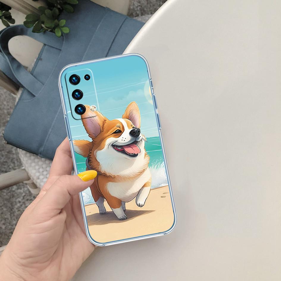 QT14 Cute Corgi dog New High-End Phone Case for Samsung Galaxy A04 A04S A05 A05S A14 A23 A34 A54 M23 M52 M53 A55 A35