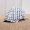 Spring and summer new fashion age-reducing plaid forward hat children's sweet casual versatile beret