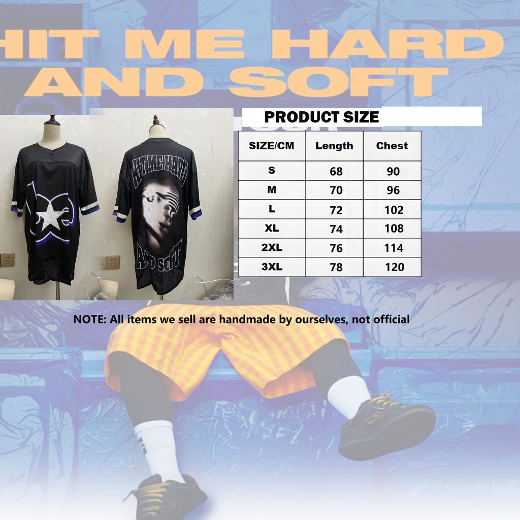 Platform hot-selling casual jersey billieeilish HIT ME HARD AND SOFT