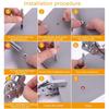 700x 12 Colors Eyelet Set Eyelet Pliers Set with Installation Tool Inner Diameter 5mm Grommet Tool Set for Clothing
