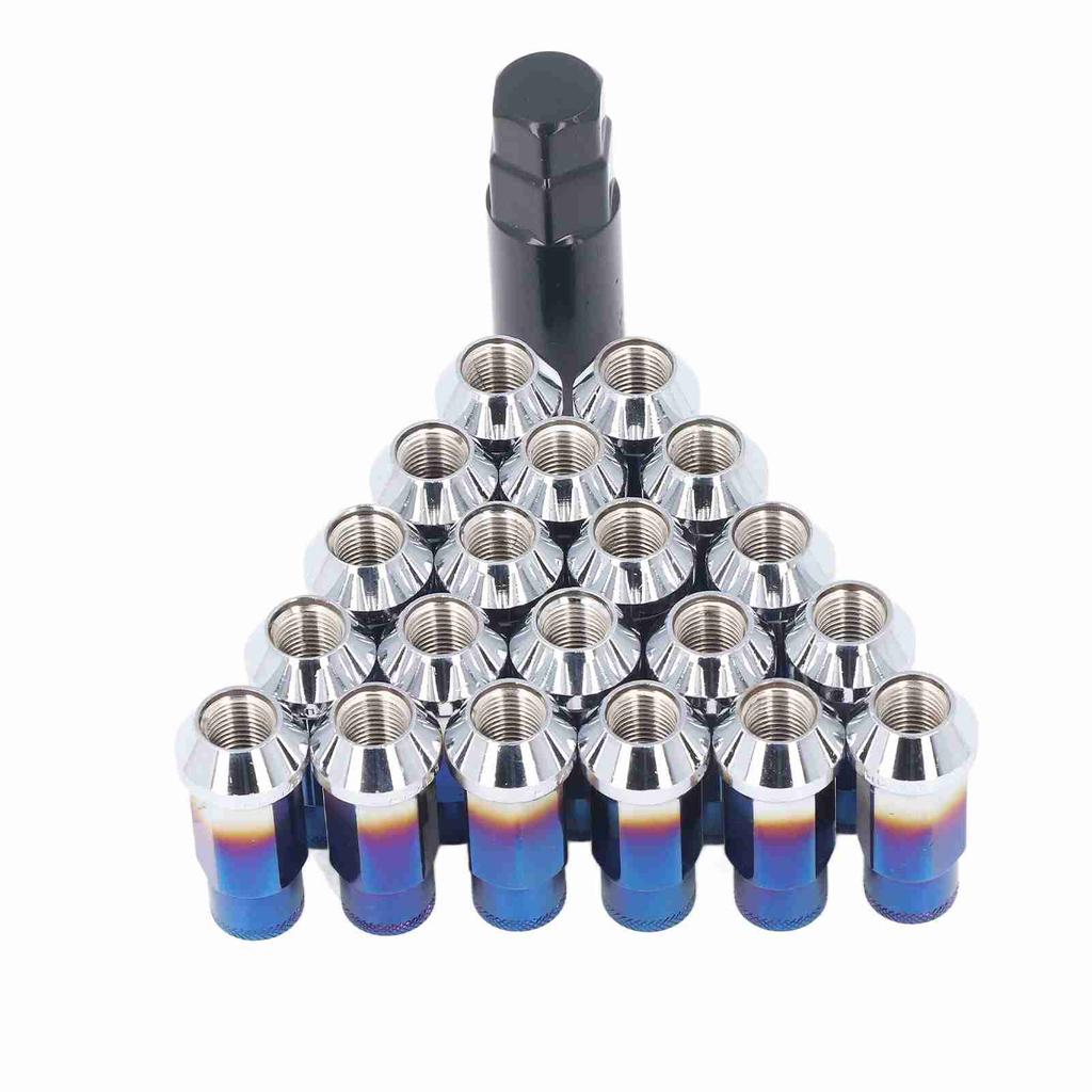 20pcs x1.25 Metal Wheel Lug Nuts Car Accessories Replacement for