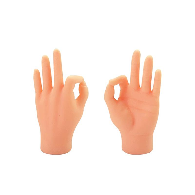 Katzenspielzeug, kleine handflächenförmige Mini-Hände, kreative Fingerlinge, kleine Hände, necken Kätzchen, Katzen, Massagegerät, Fellpflegehandschuhe, Heimtierbedarf