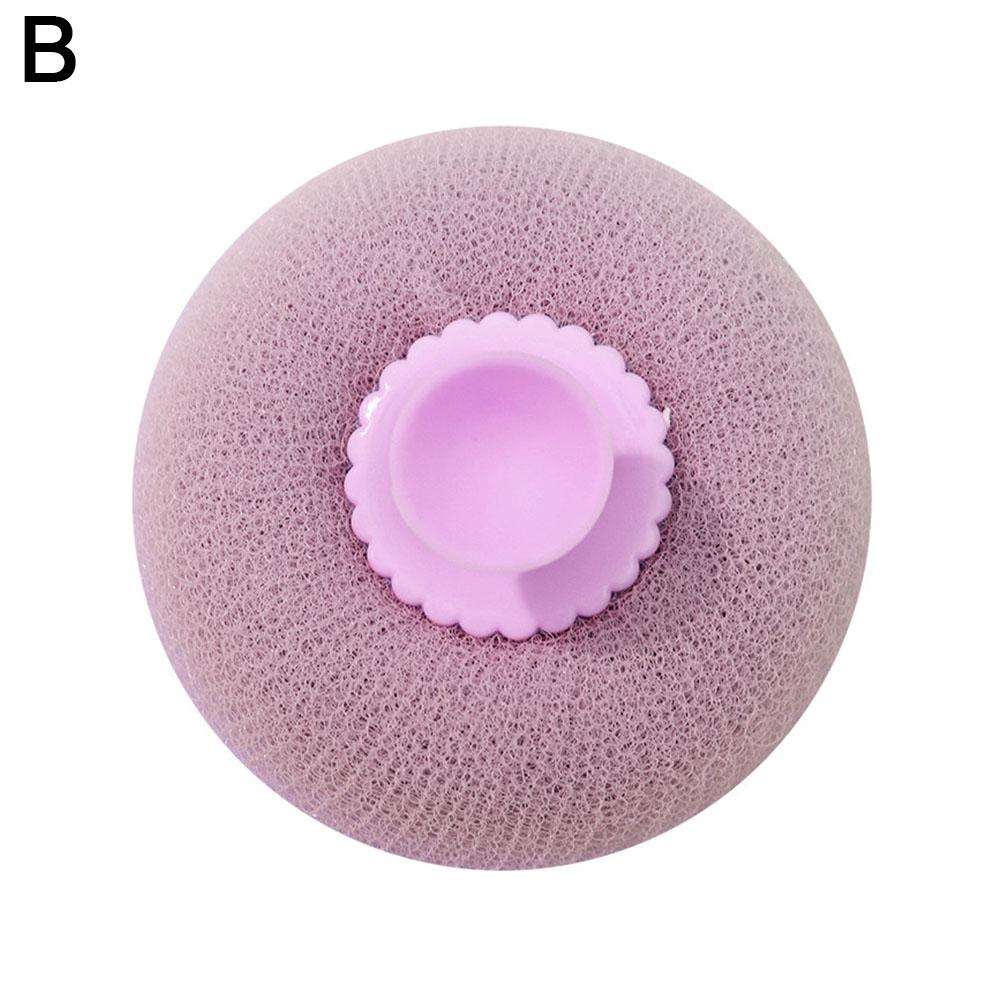 

1 шт., 3D натуральная мочалка для ванны с присоской, чашка для скраба для тела, аксессуары для японского массажа Bathro U5E2 purple-1pcs