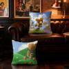 S-Super Bear Adventure Game Cushion Cover Home Bedding Sofa Living Room Pillowcase Simple Soft Skin Cushion Cover Party Gift