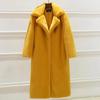Imitation mink coat women's medium and long autumn and winter imitation mink velvet jacket women's large size thickened jacket loose suit collar
