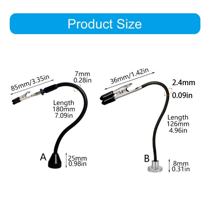 Adjustable Welding Third Arm Tool With Solid Magnetic Base And PCB Clamp For Circuit Board Projects