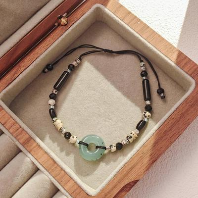 Elegant Handmade Beaded Bracelet: Ping An Kou - Luxurious & Versatile for Women