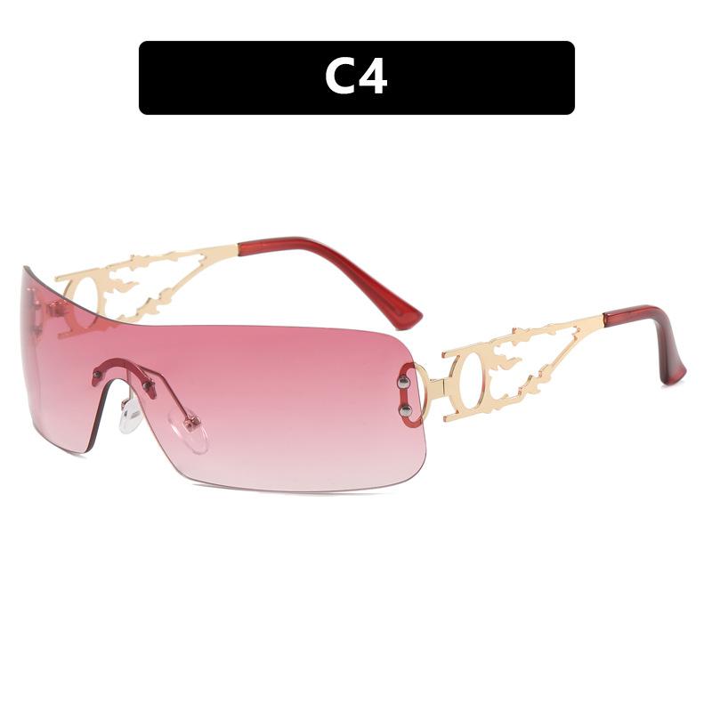 Fashion Rimless Hollow  Sunglasses Spice Girls Variety Driving Sunglasses Tide Wear Street Photography Beach Excursions