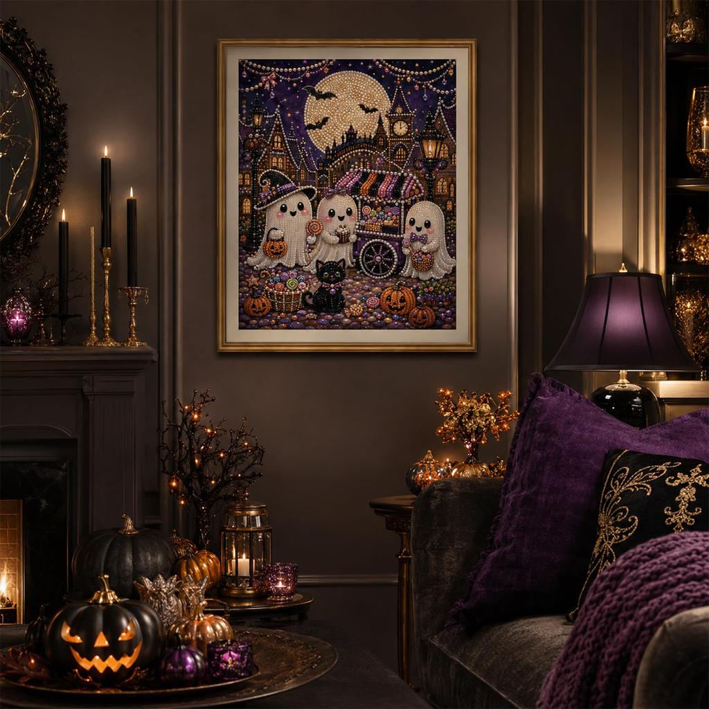 Christmas Wall Painting Decor Set for Home Room,