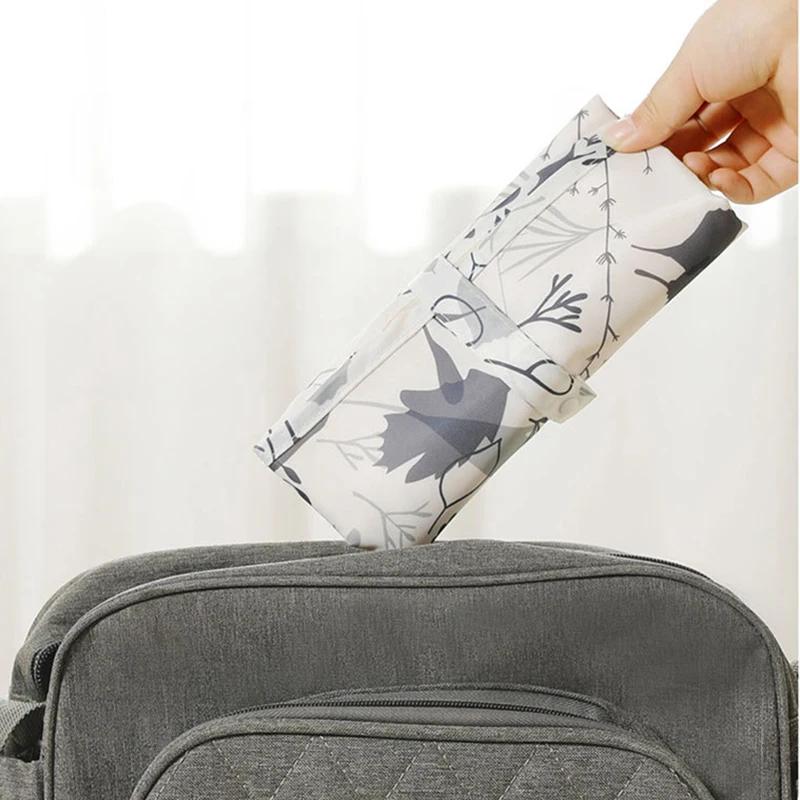 Skládací přebalovací podložka pro miminka Vodotěsná přebalovací podložka pro novorozence Přenosná přebalovací pult pro batolata Odolné prostěradlo pro miminka Oxford