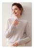 Women's Cashmere Half-High Neck Sweater - Winter 2025, Gentle Loose Slimming Warm Base Layer.