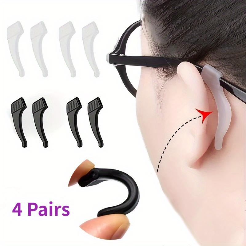 8pcs Anti Slip Glasses Ear Grips Universal Eyewear Retainers for Sports Reading Prevent Glasses Silicone Eyeglass Ear Hooks