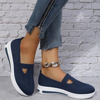 Summer Women's Footwear Casual Sneakers One Foot Stirrup Lazy Soft Bottom Mesh Mom Shoes