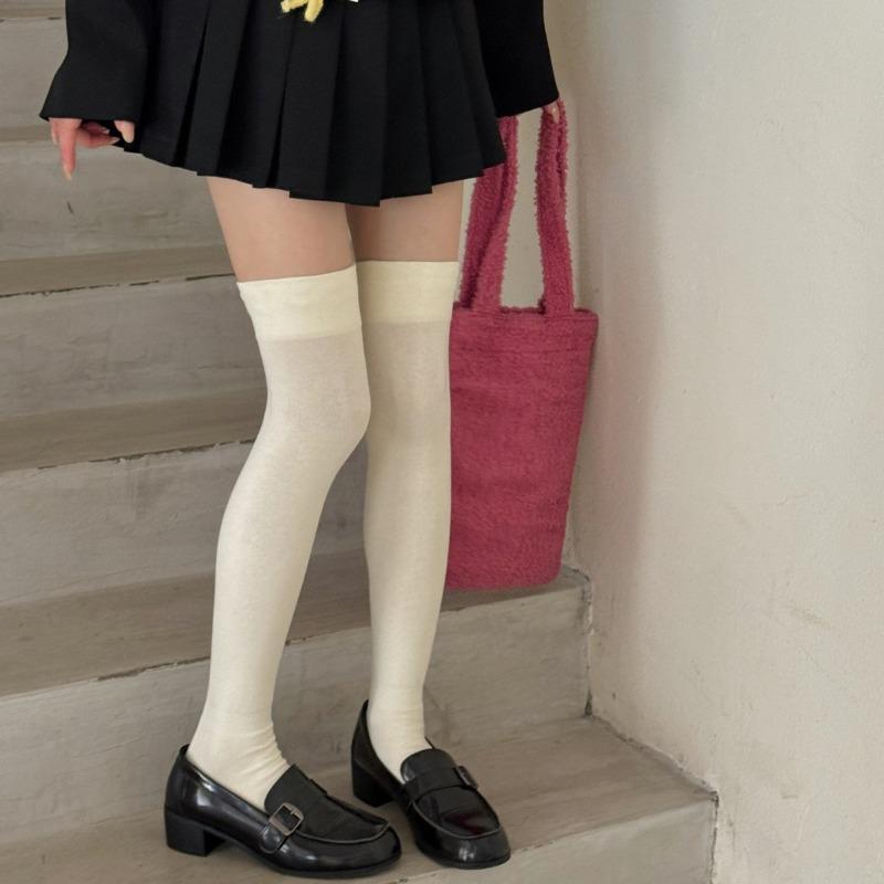 Glue-resistant Thigh-high Socks for Autumn and Winter, Boneless Calf Socks for Slimming, Knee-high Socks