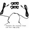 LED Footwell Lighting + Cable Rear set for T-ROC Jetta Polo T-Cross Enyaq 2pcs  Car Rear Foot