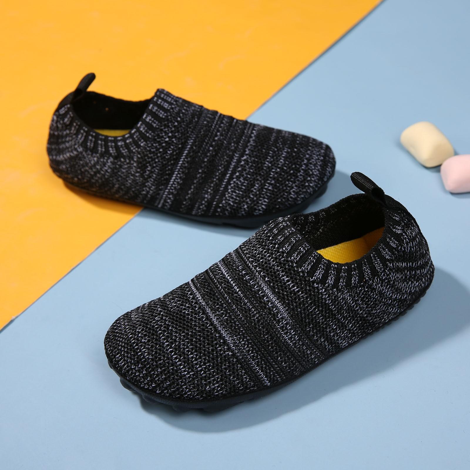 

Детские тапочки для мальчиков и девочек, обувь для малышей на нескользящей подошве, детские тапочки, унисекс （24/25） чёрный