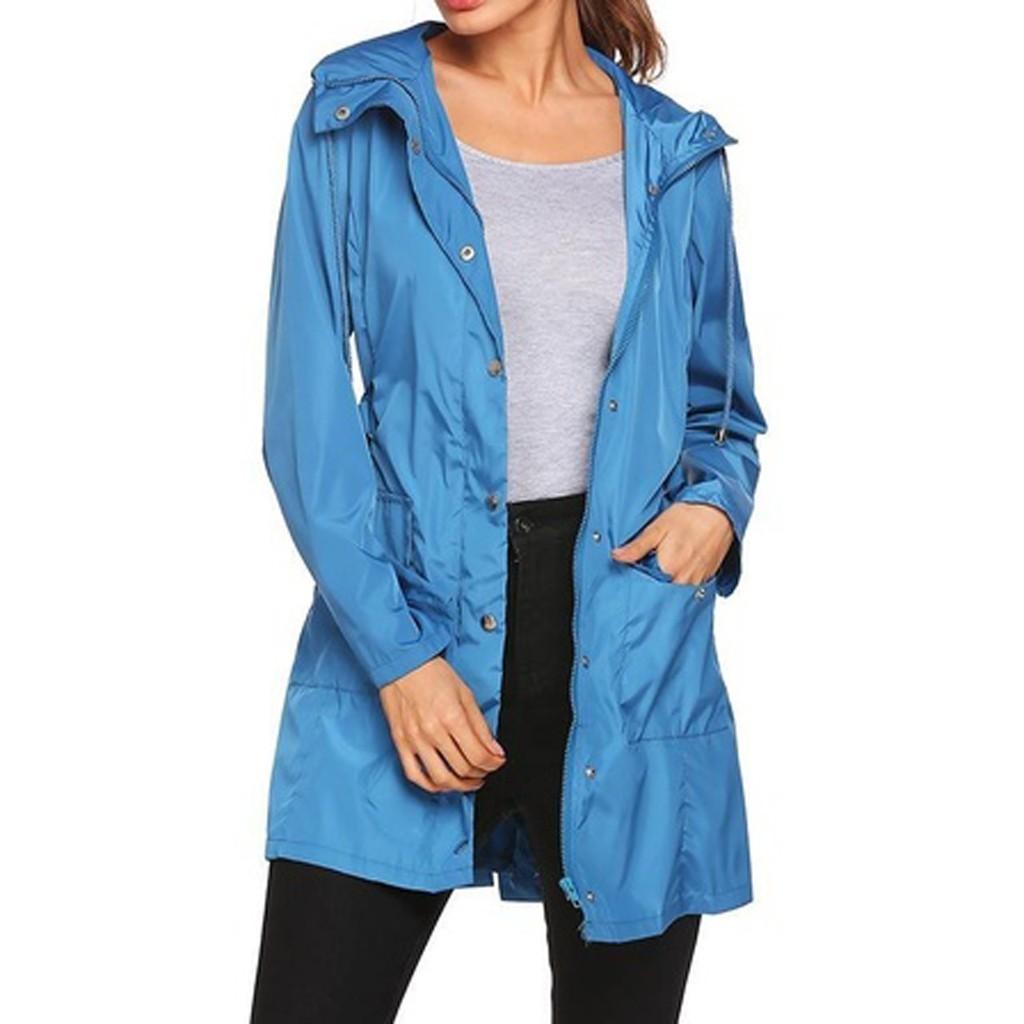 Womens Waterproof Sun Outdoor Mountaineering Clothing Punching Coat