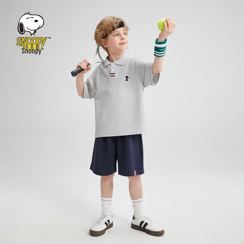 SNOOPY Boys  2026 Summer Cooling Polo & Shorts Set 160cm