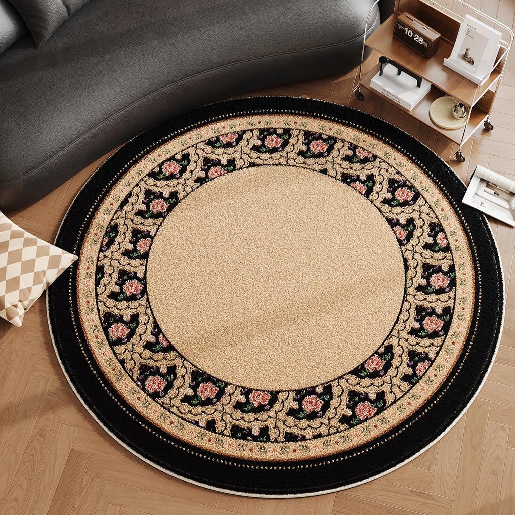 American Style Imitation Cashmere Rug: Dirt-Resistant, Non-Slip, Easy-Care Carpet for Living Room & Bedroom