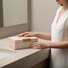 Faux Leather Jewelry Box Multi-Purpose Modern Trinket Case Stylish Design
