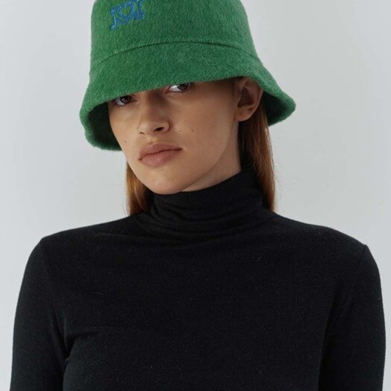 KEUNI PAUL_HANDMADE BUCKET HAT_GREEN