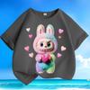 Children's Fashionable Pure Cotton Top, Cute Loose T-shirts for Boys and Girls  Summer