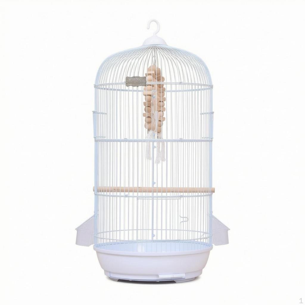 Bird Cage with Swing Domed Perch Tall Birdcage for Pet Owners,