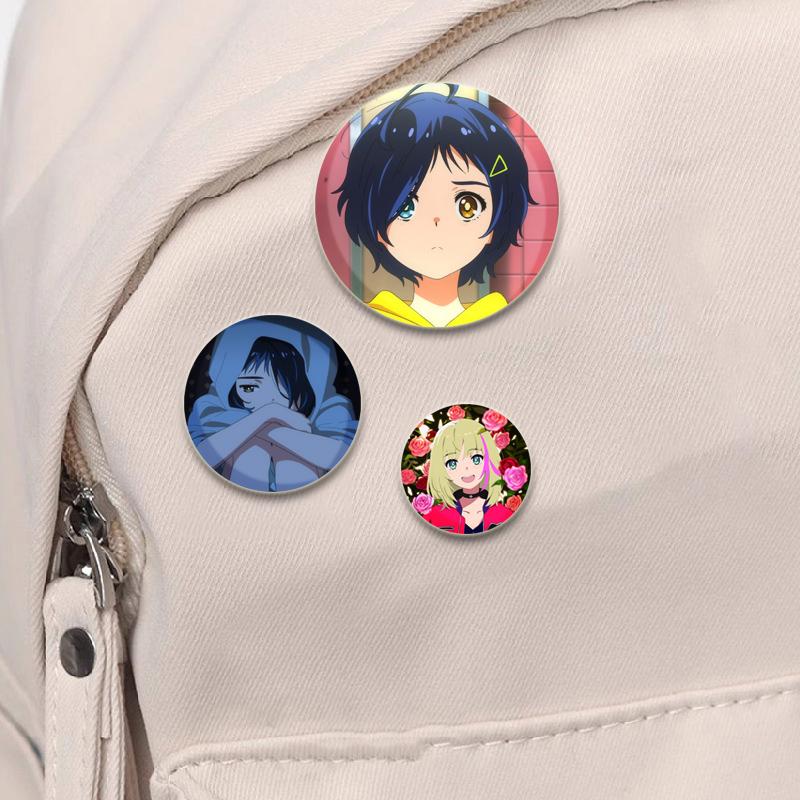 32/44/58mm Anime Wonder Egg Priority Brosche Cartoon Ohto Ai Cosplay Abzeichen Anstecknadel Zubehör für Kleidung Rucksack Dekoration Fan Geschenke
