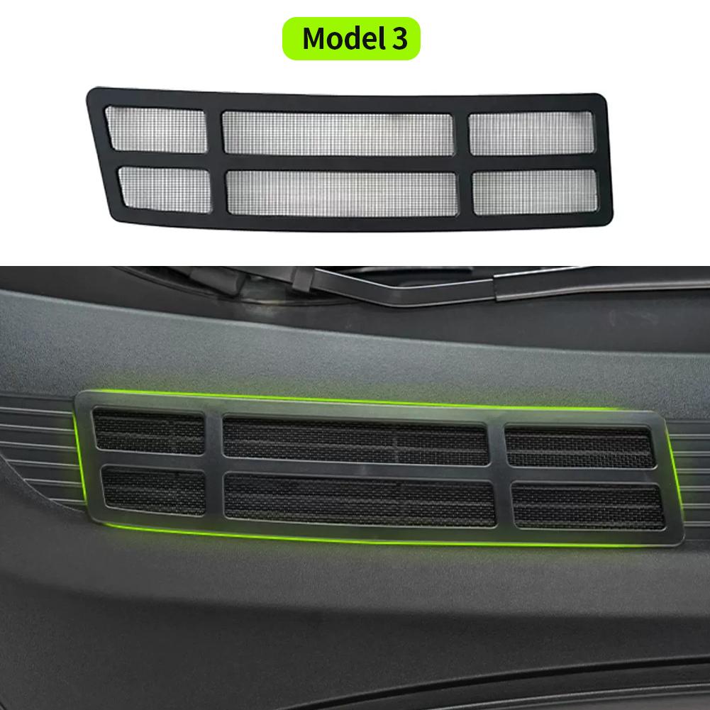 Insect-proof Net For Tesla Model Y Front Trunk Air-conditioning Cover Intake Grille Clean Air Inlet Protective Accessories 2024