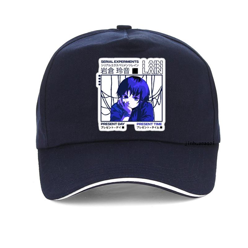 Serial ExperiUnisexts Lain hat Harajuku pop Unisexga Unisex Baseball Cap cool Summer caps for Unisex Adjustable Snapback hats gorras