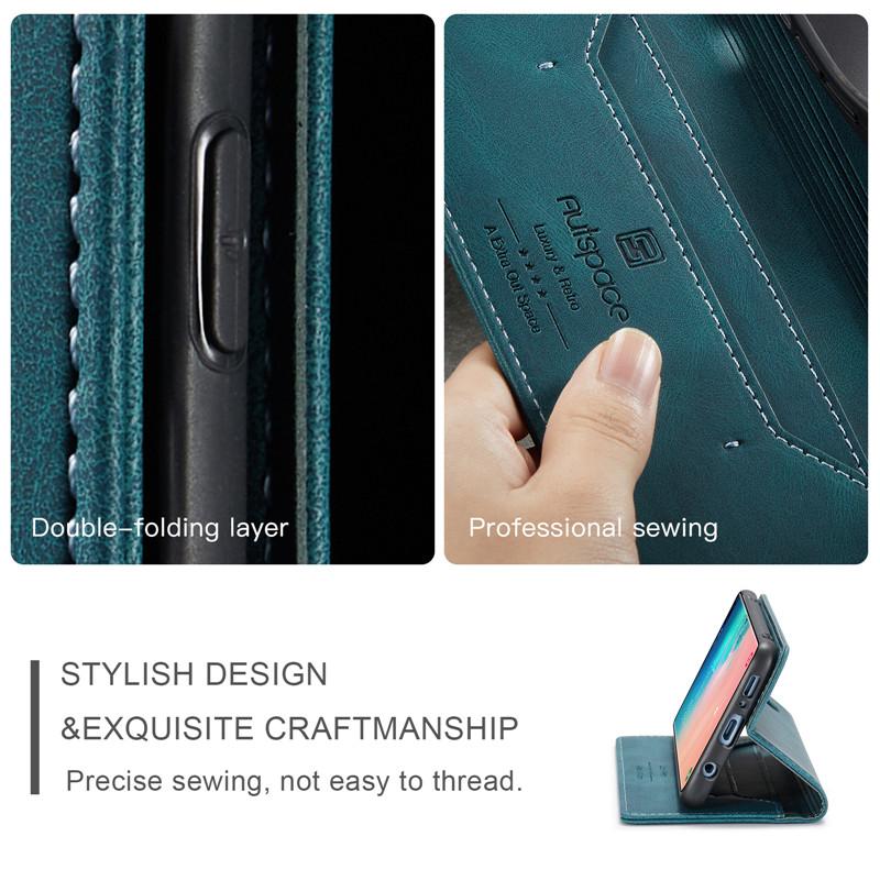 For Samsung Galaxy S10 Plus Case Wallet Magnetic Card Flip Flip Cover For Galaxy S10 Plus Case Luxury Leather Phone Cover Stand