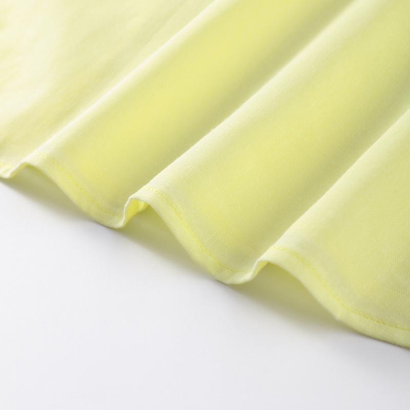 Sommer Freizeit Gelber Anzug Damen Locker Langärmeliges Hemd+Rock Mode 2-teiliges Set Pendler Rockset