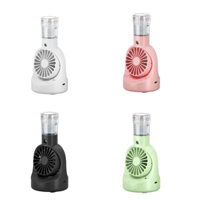 Small Desk Fan Powerful Spray Fan Small Pocket Fan Lightweight Rechargable Fan Misting Spray Fan Plastic Material