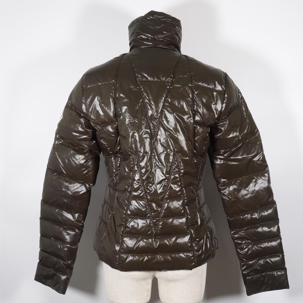 Moncler TIVOLI Daunenjacke 45311 Braun Nylon Damen Gebraucht