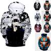Funny Muscle Cosplay 3D Print Hoodies Girl Boy Long Sleeve Sweatshirt Casual Fashion Pullover Anime Cool Hoodie Kids Hoody