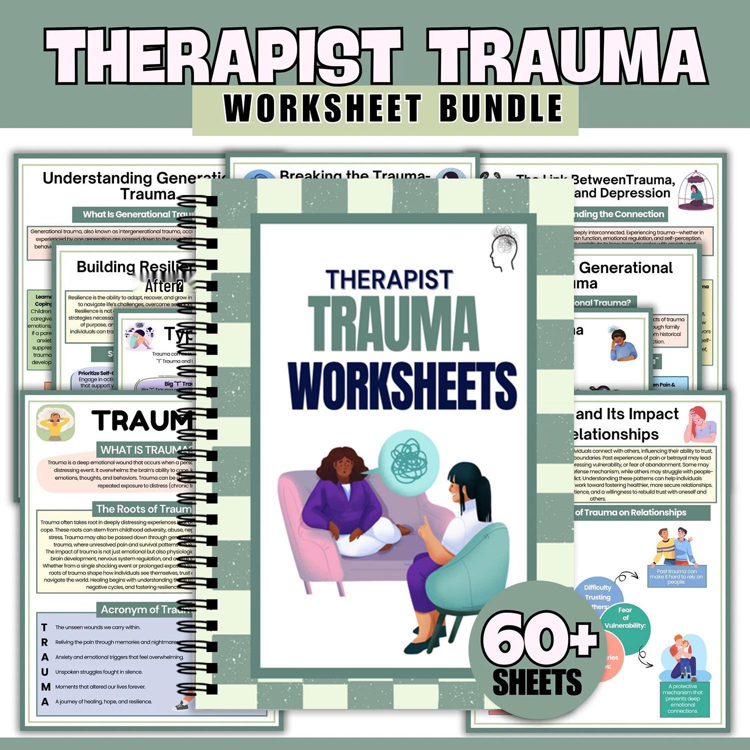 Healing Trauma: 60+ Page Emotional Management Workbook Other