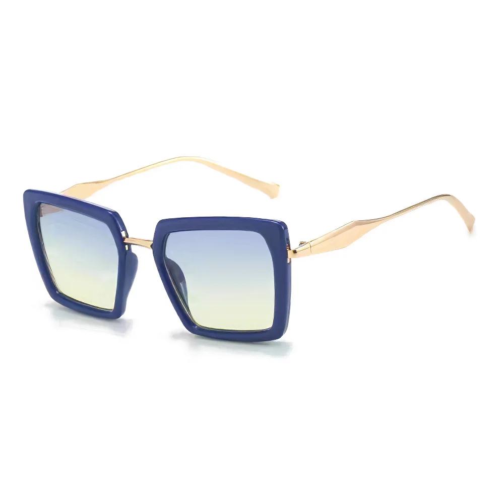 

Retro sunglasses for women green Golden Stylish square glasses high-end feel deep green lenses for women glasses